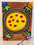 TMNT Eating Pizza