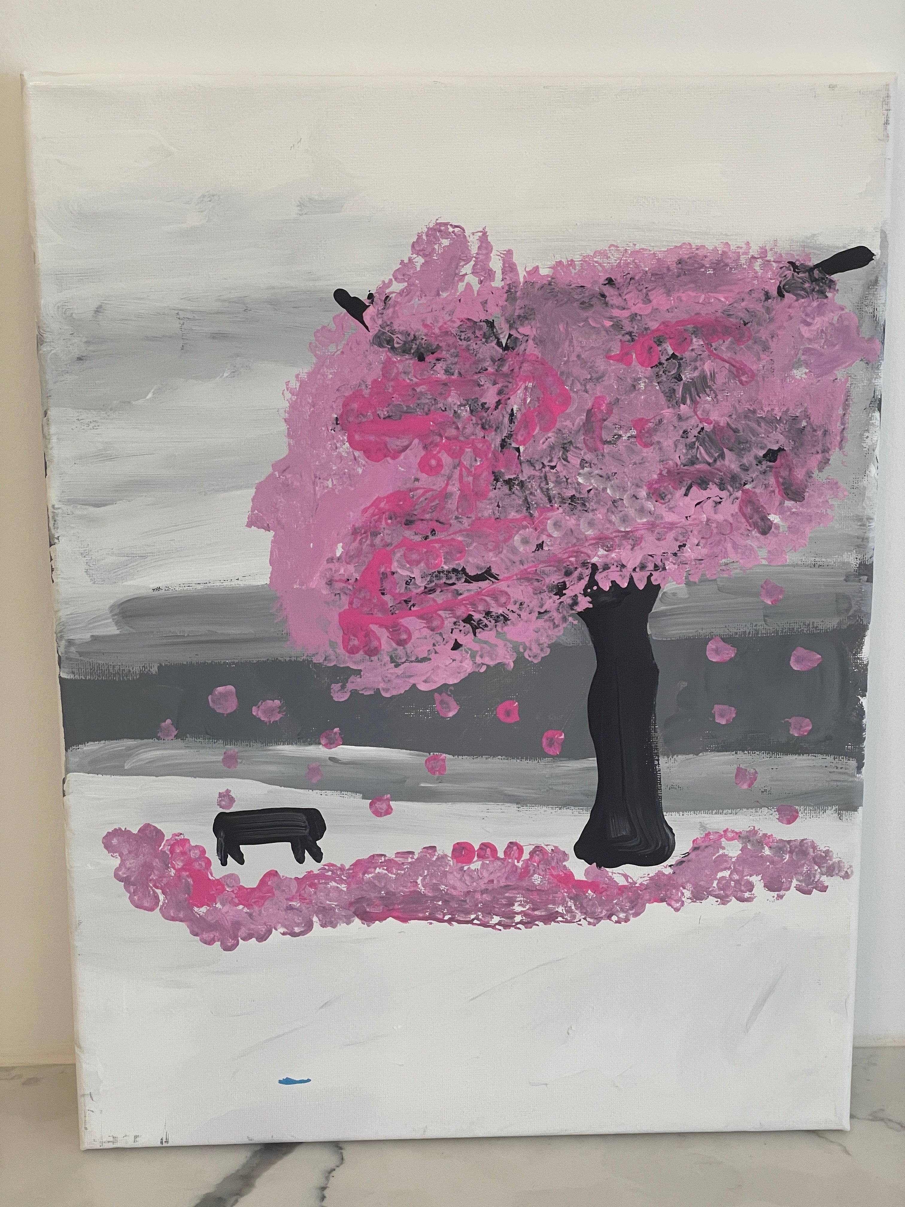 Peinture de fleurs de cerisier