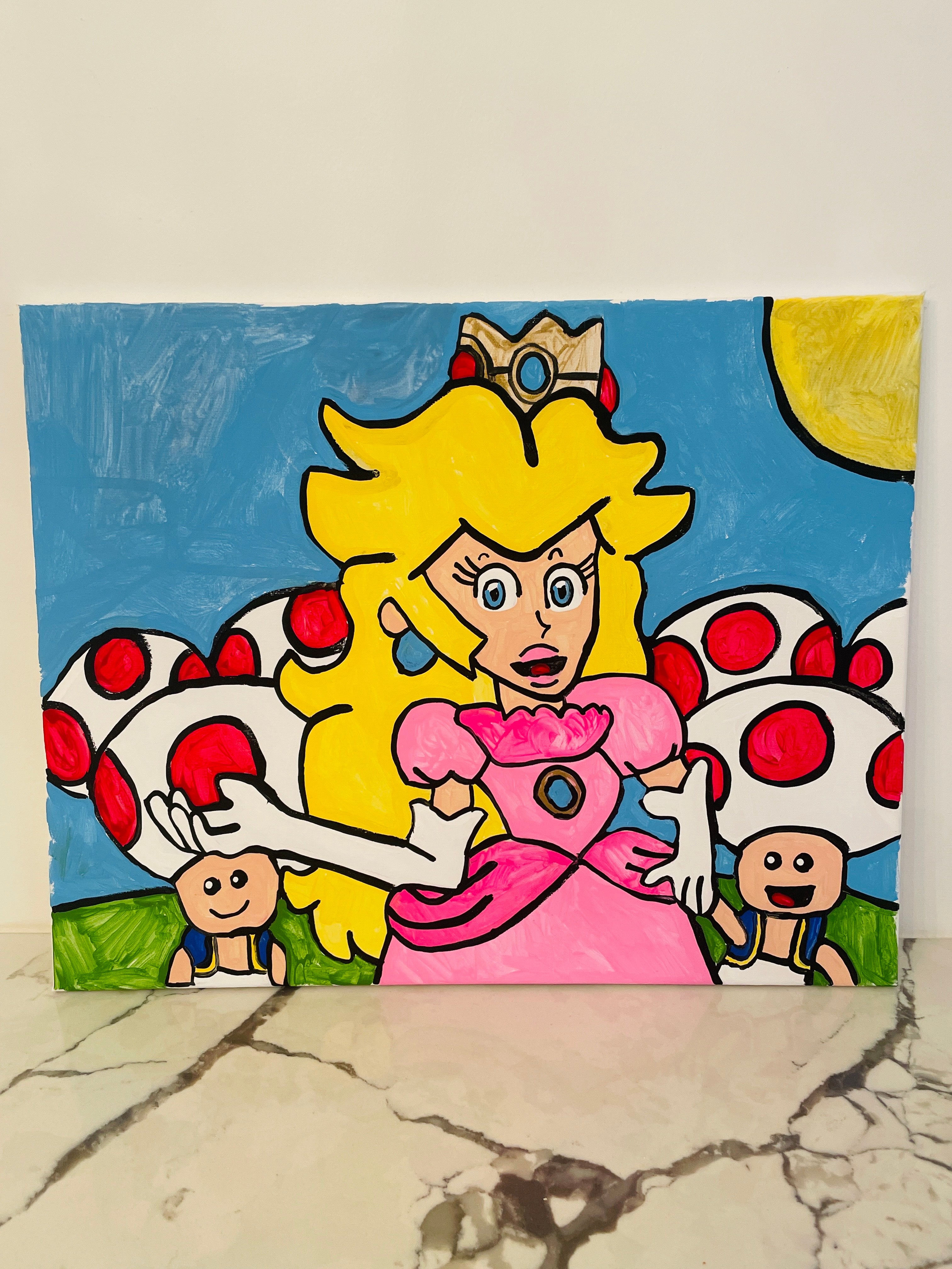 Princess Peach and her Toads
